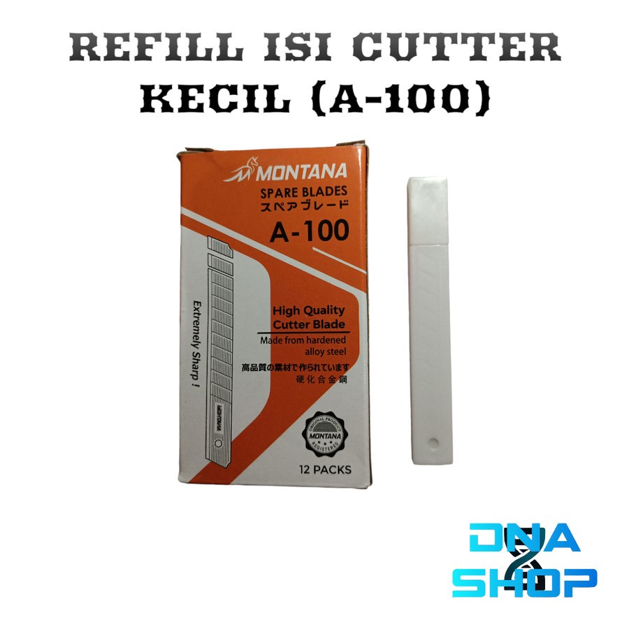 

Refill isi cutter MONTANA tajam original besar kecil
