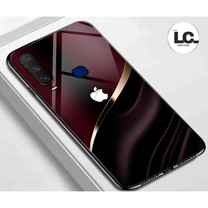LOCO CASE- Case hp VIVO Y12I/Y15/Y17 - kesing hp Krtun LOGO IPHONE mix lucu Fashion Case Murah Hardc
