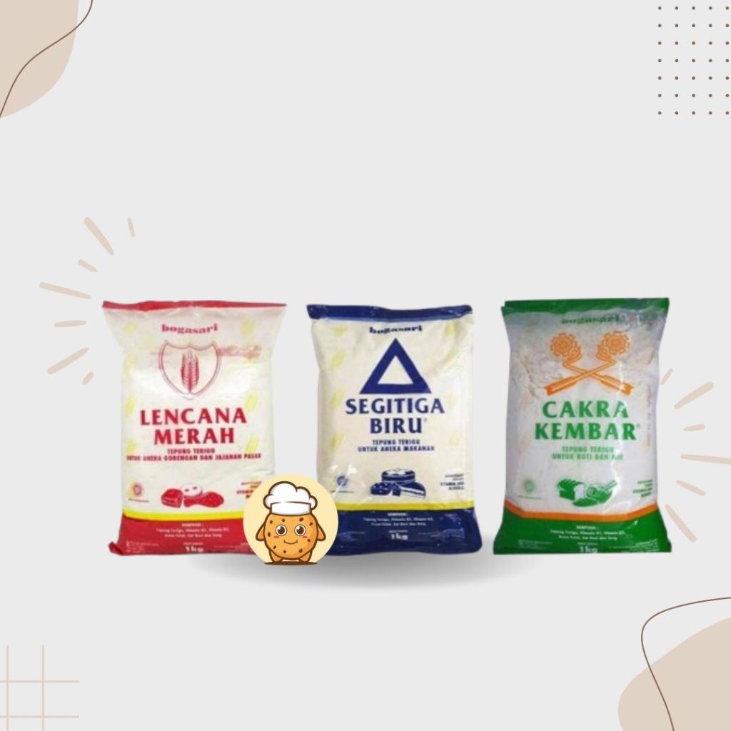 

Tepung Bogasari 1kg dalam kemasan