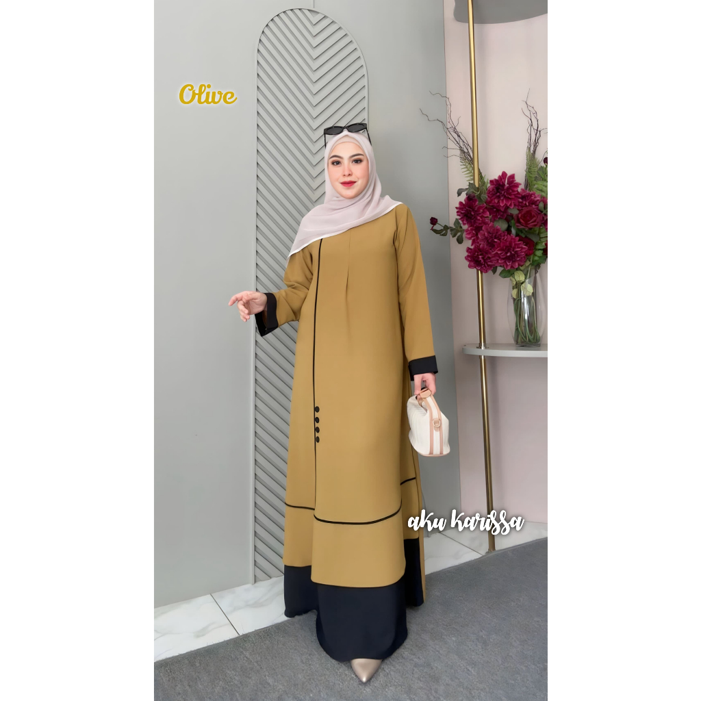 DIVA/ DIFA DRESS AKU KARISSA, Nafira dress Aku karissa, drees itycrepe aku karissa