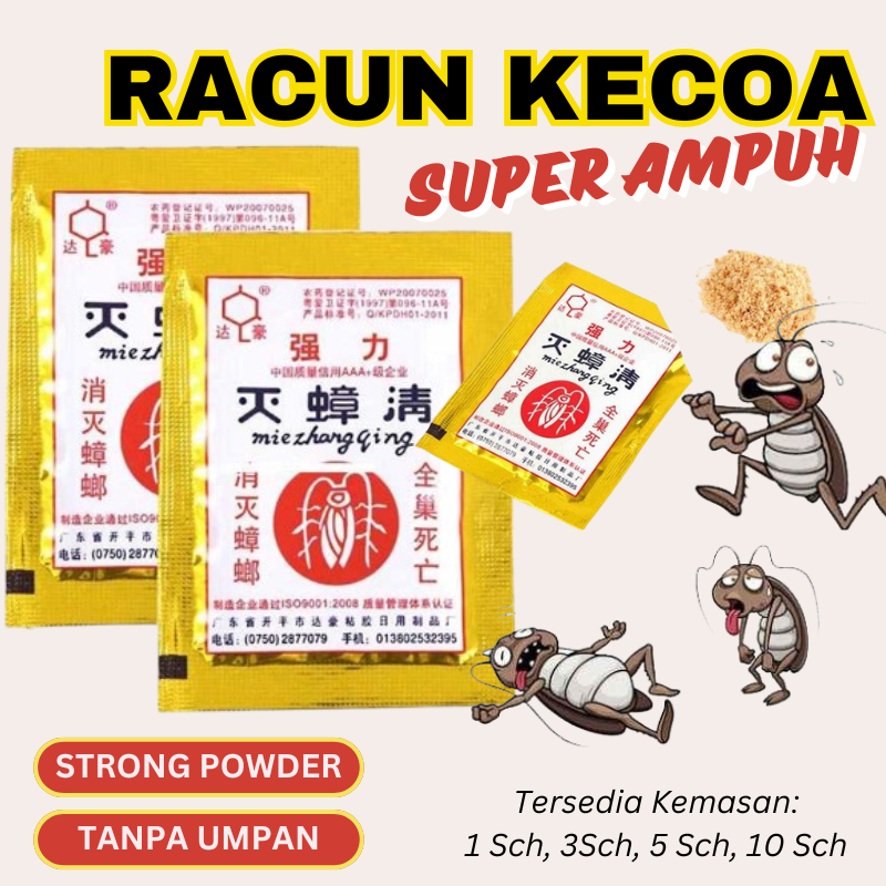 Bubuk Anti Kecoa Semut Serbuk Obat Ampuh Efektif Membunuh Pembasmi Kecoa