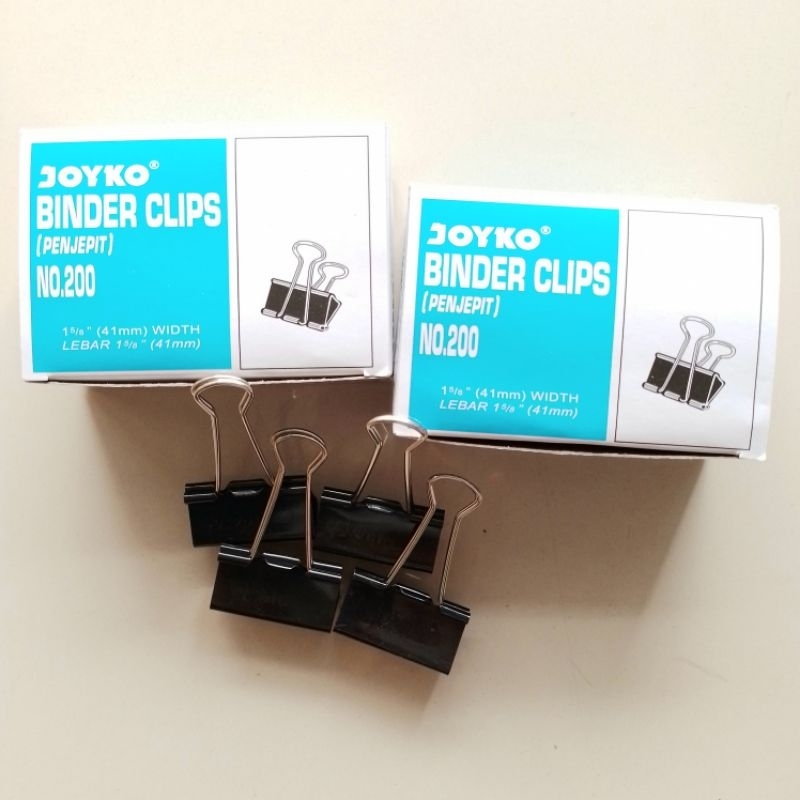 

Penjepit Kertas Binder Clip Joyko 200 ( Pak ) [ Original ]