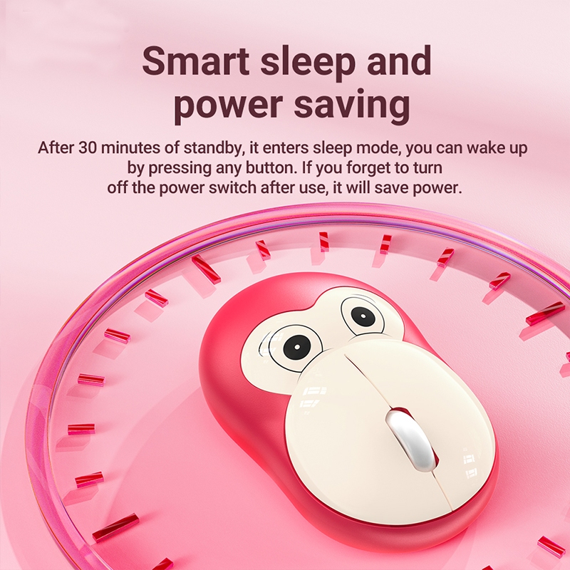 Wireless Mouse 2.4G Silent Click, Fun Monkey F DesignM7S