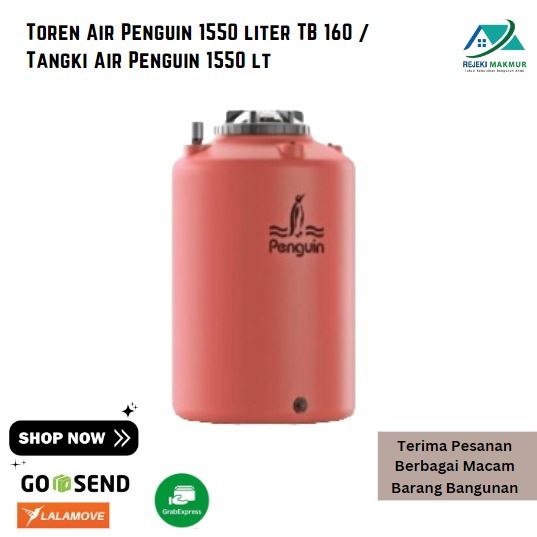 Toren Air Penguin 1550 liter TB 160 / Tangki Air Penguin 1550 lt
