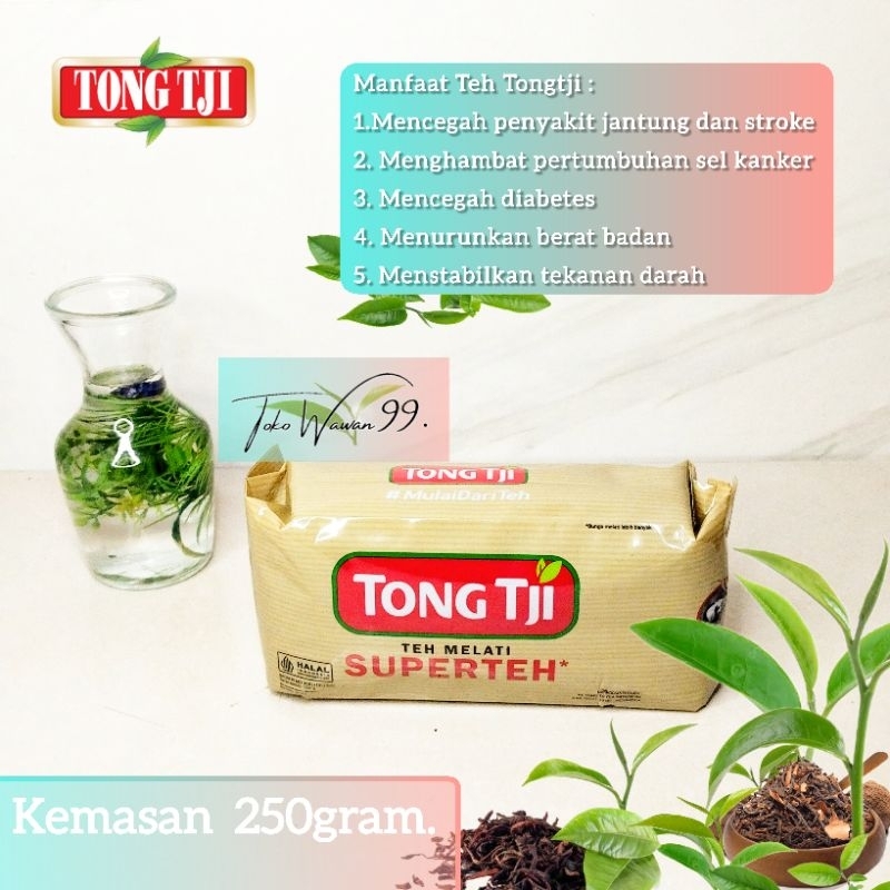 

Teh Tongtji Super Jasmine Tea 250g.Teh Tongtji Superhemat 250g. Sudah per pack.