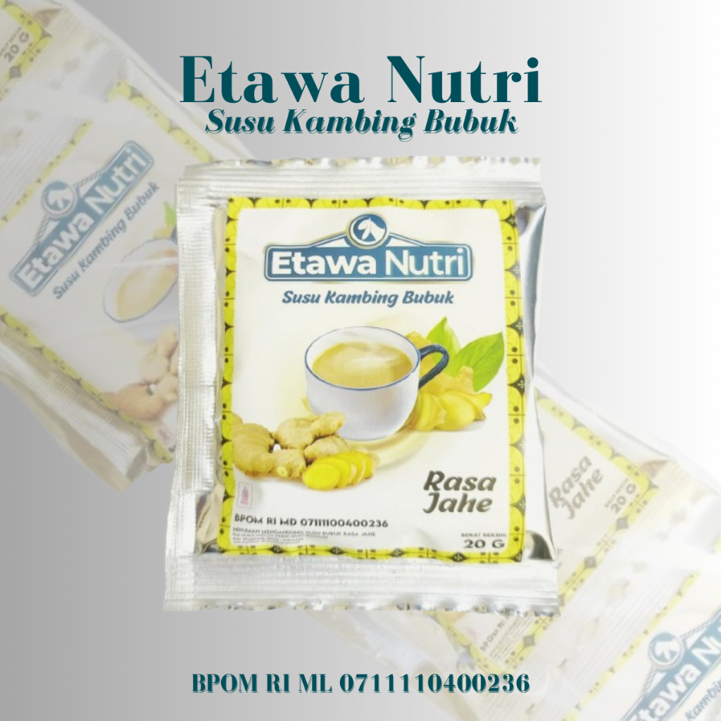 

Susu Kambing Etawa Bubuk ETAWA NUTRI Rasa Jahe - 10 Sachet