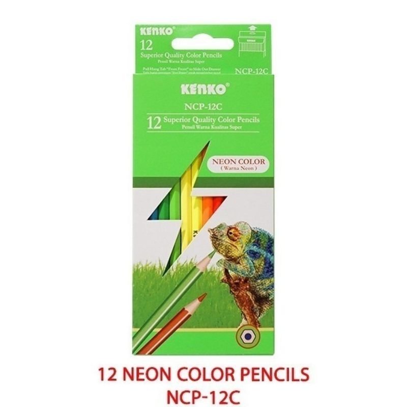 

Pensil Warna Kenko NCP-12C Neon Color 12 Warna