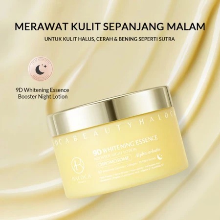 HB CHROMOSOME [ HALOCA BEAUTY ] 9D Whitening Essence Boster night Lotion pemutih Badan