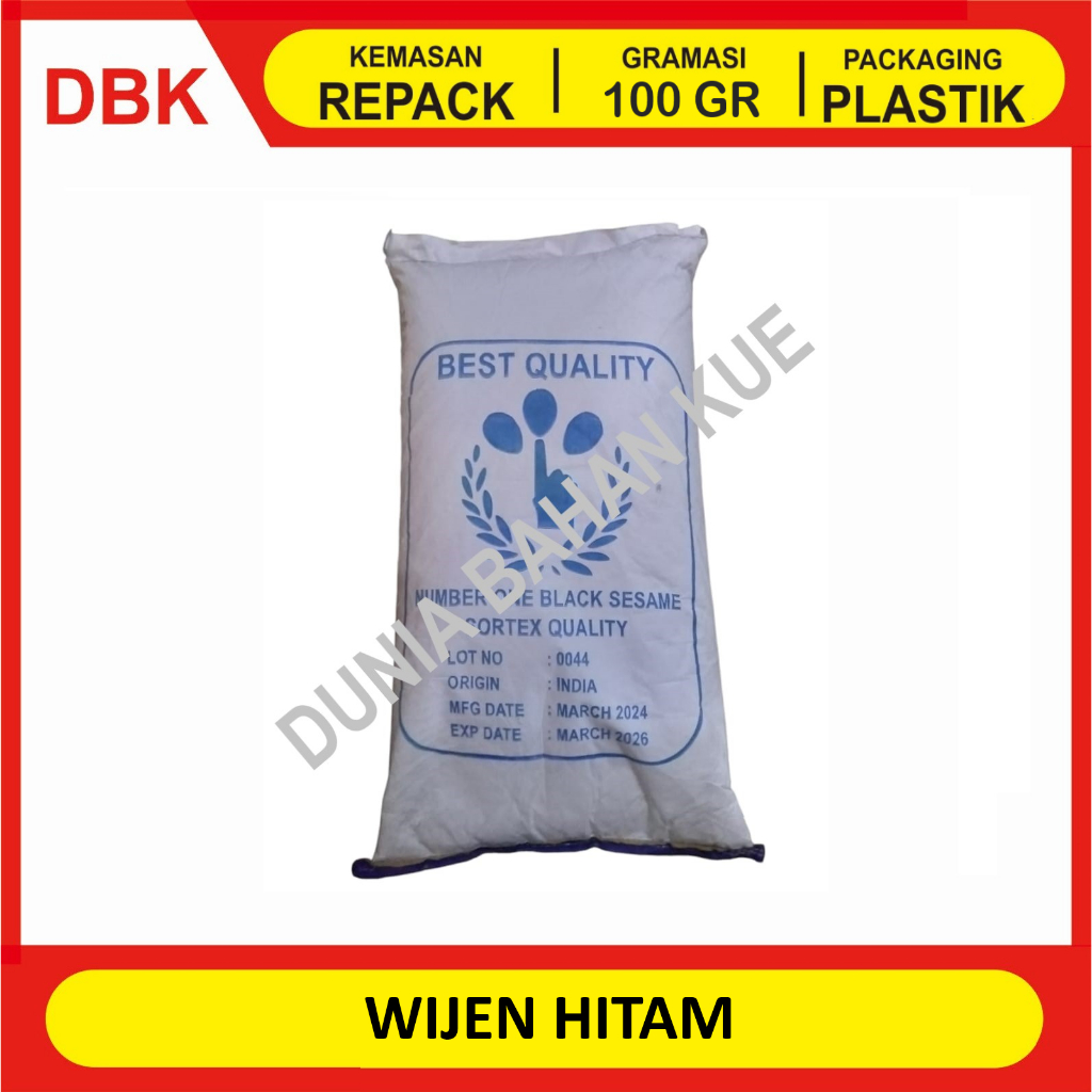 

WIJEN HITAM - REPACK 100 GR / BLACK SESAME SEEDS
