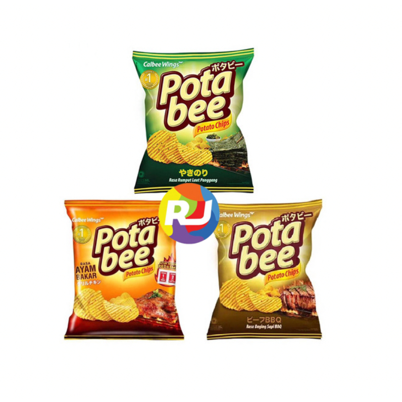 

Snack Cemilan Potato Chips Potabee 35gr - Seaweed / Ayam Bakar / Beef BBQ