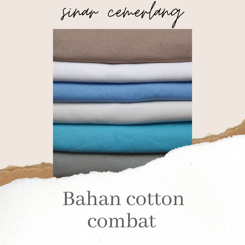 Kain kaos cotton combed30s warna muda | Kain bahan kaos katun