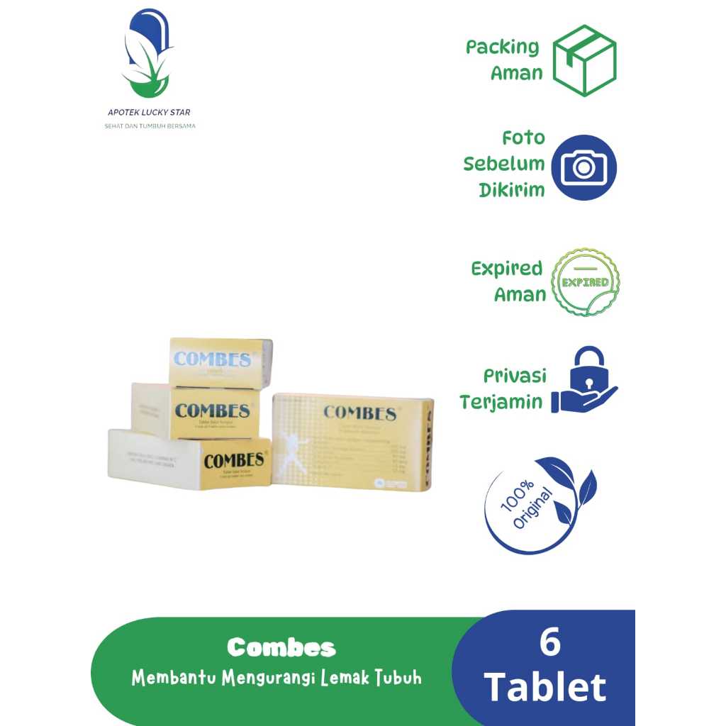 COMBES BOX 30 TABLET | Obat Pelangsing Untuk Diet Isi 30'S