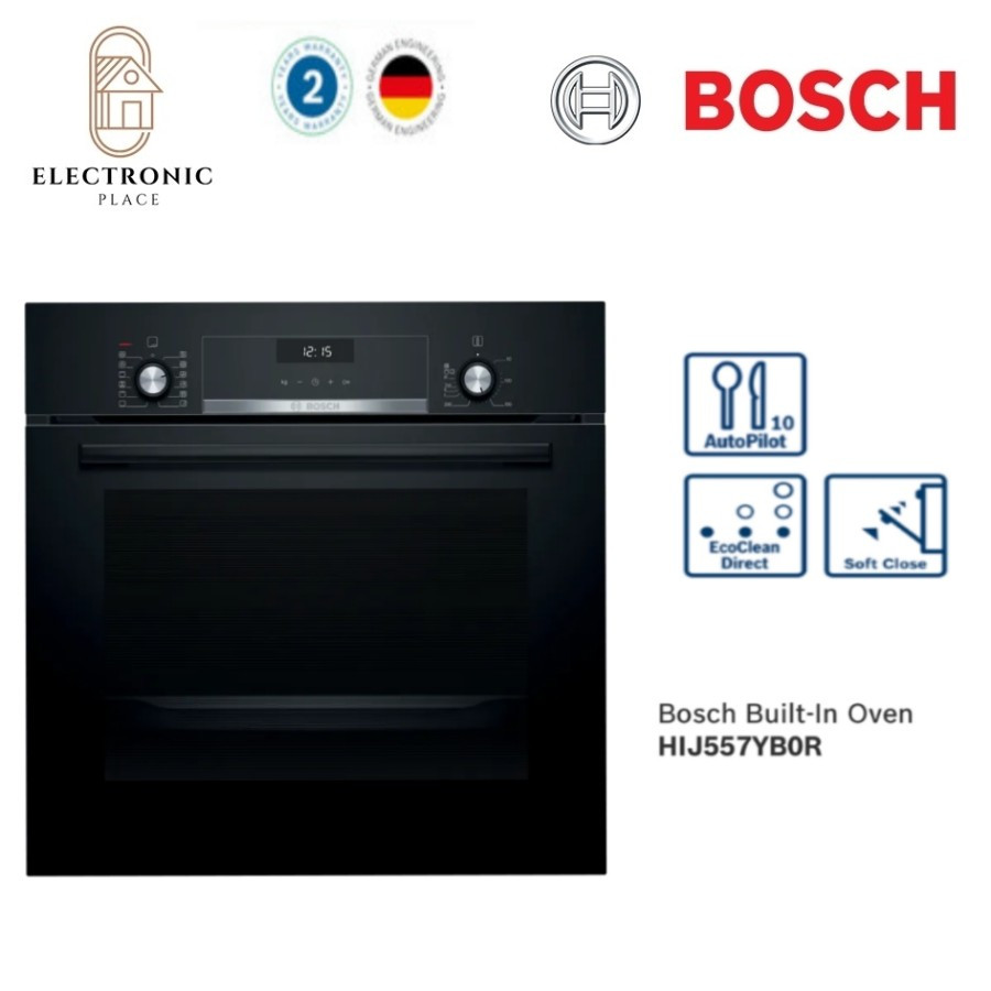 BOSCH HIJ577YBOR oven tanam /Built in oven with steam seri 6