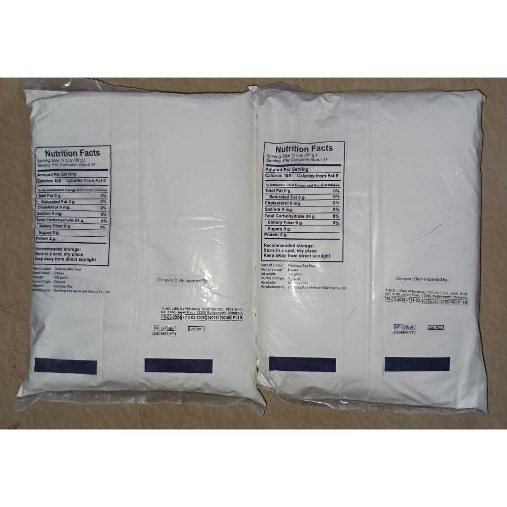 

RB Tepung Pulut / Beras Ketan Thailand Erawan 500 gram 500g