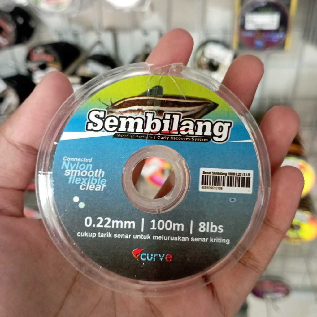 Senar Anti Keriting Curve Sembilang Monofilament Tahan Keriting Nilon Lembut Fleksibel