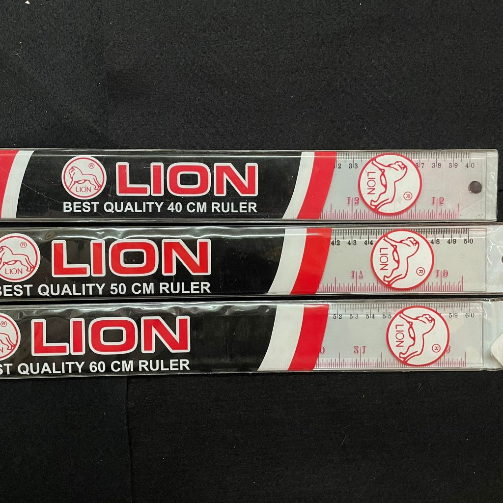 

Lion Penggaris Plastik Bening Ruler 40cm 50cm 60cm