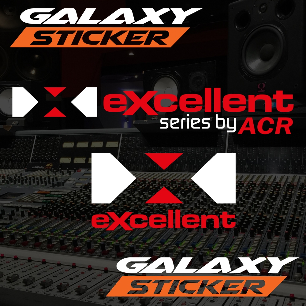 

cutting sticker hardcase audio speaker excellent.stiker sound system alat musik logo excellent