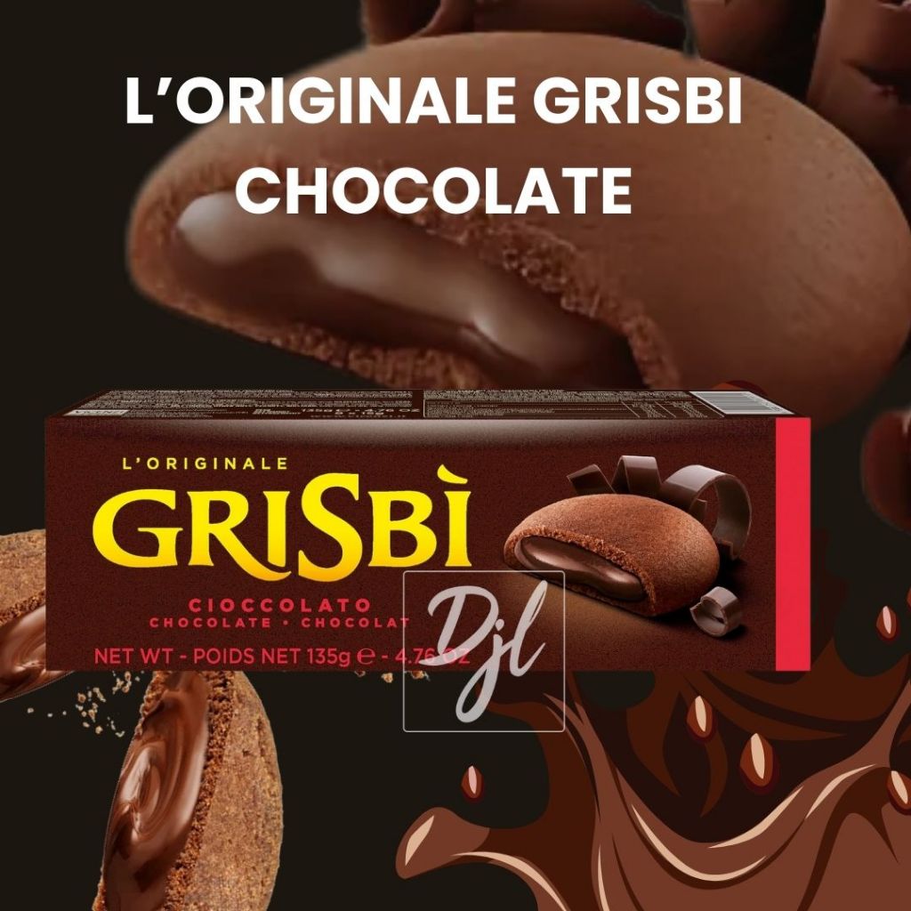 

L'Originale Vicenzi GRISBI Double Chocolate Biskuit Cokelat 1 Pak 135gram