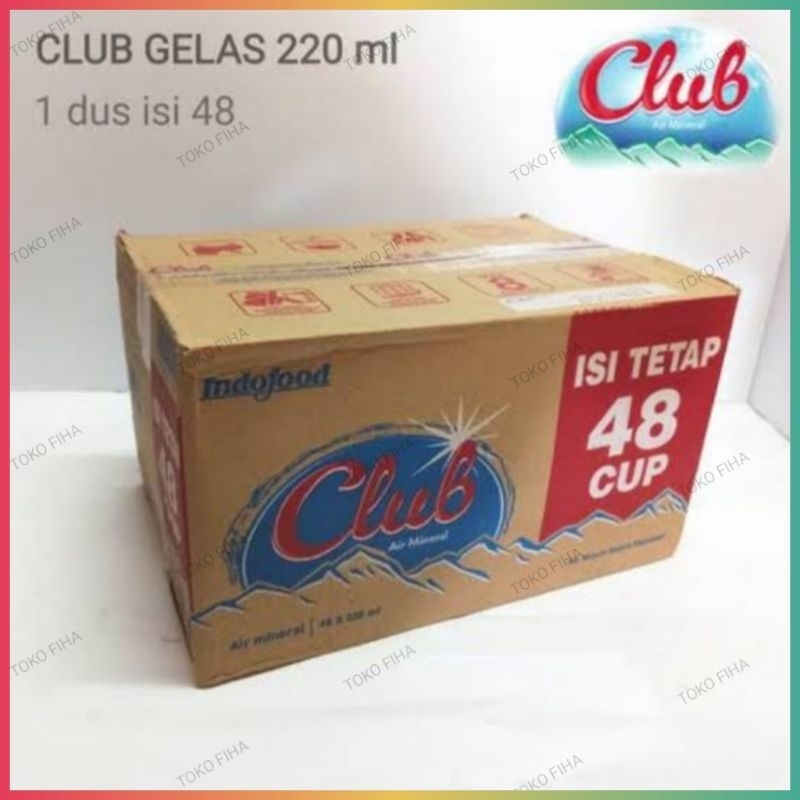 

Club Gelas 220ml - 1 Karton isi 48 Cup