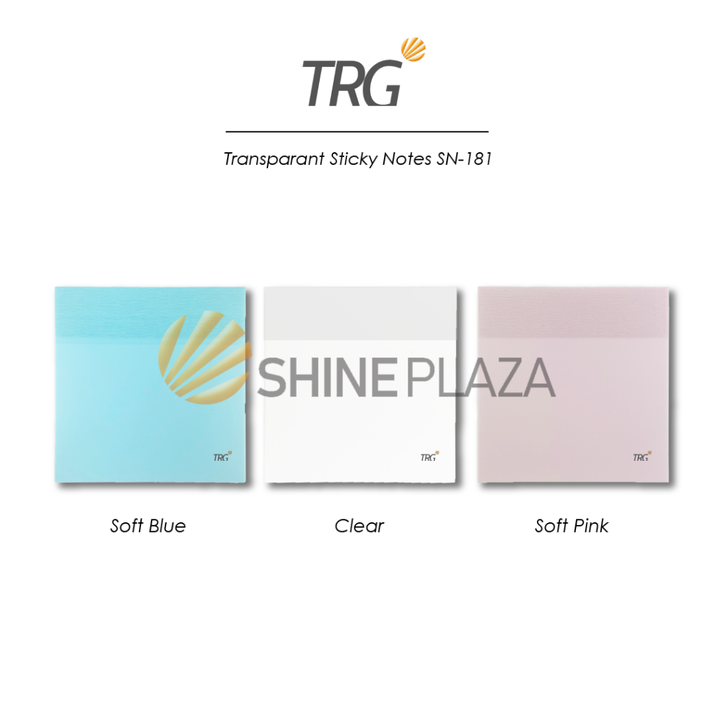 

TRG Transparant Paper Mini Memopad SN-181 - Kertas Memo Tempel Transparan Sticky Notes TRG