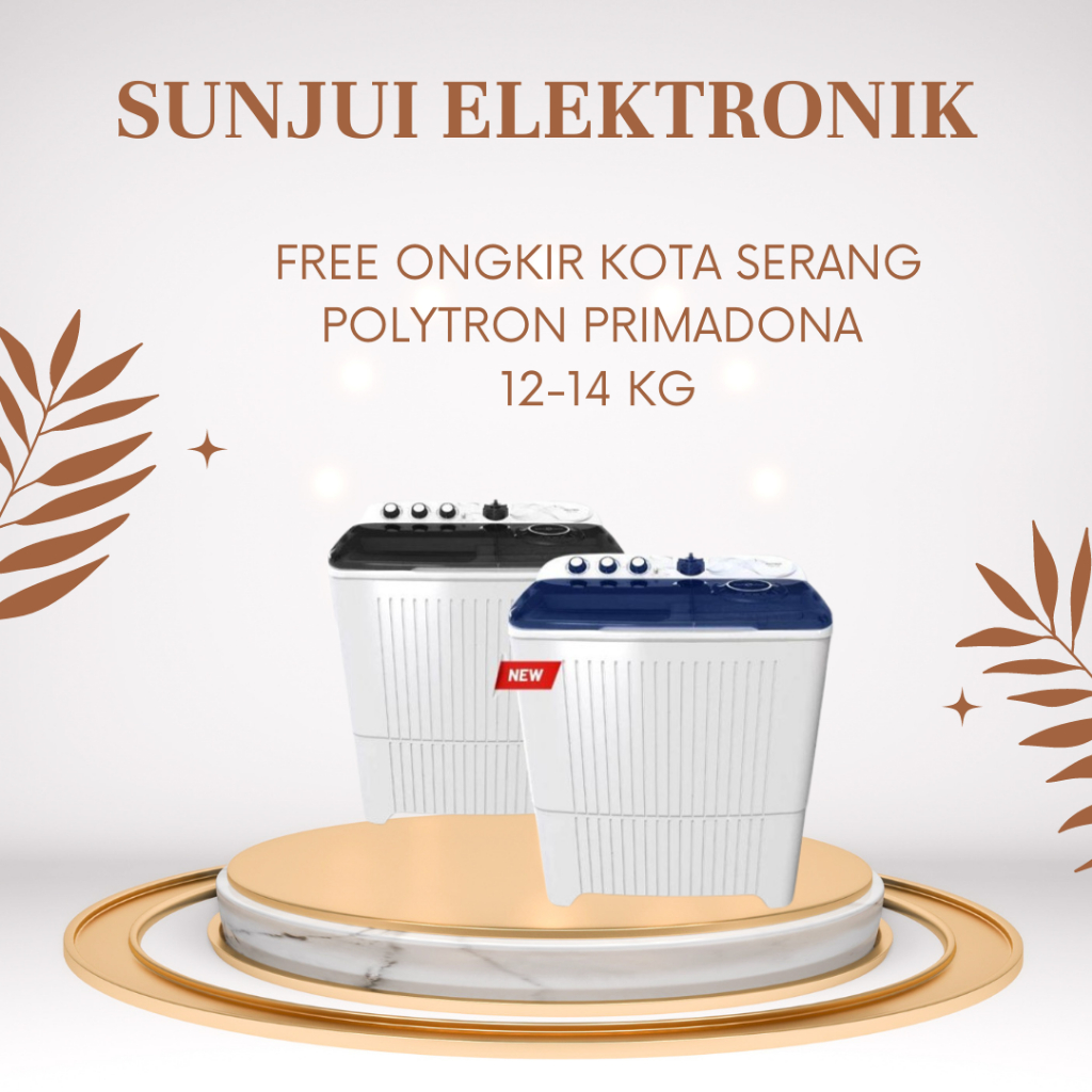 MESIN CUCI 2 TABUNG POLYTRON 14KG