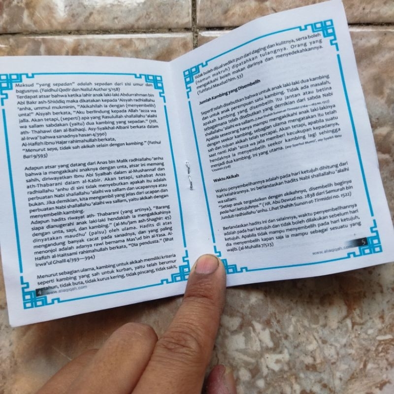 

Buku Risalah Aqiqah, Ucapan Aqiqah