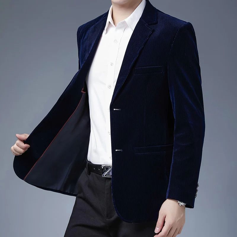 Jas Pria Coduroy Blazer Pria Slimfit Coduroy Import