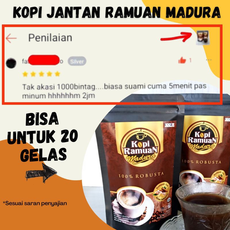 Kopi Penambah Stamina Pria Dewasa Ramuan Madura | Kopi Ramuan Madura |