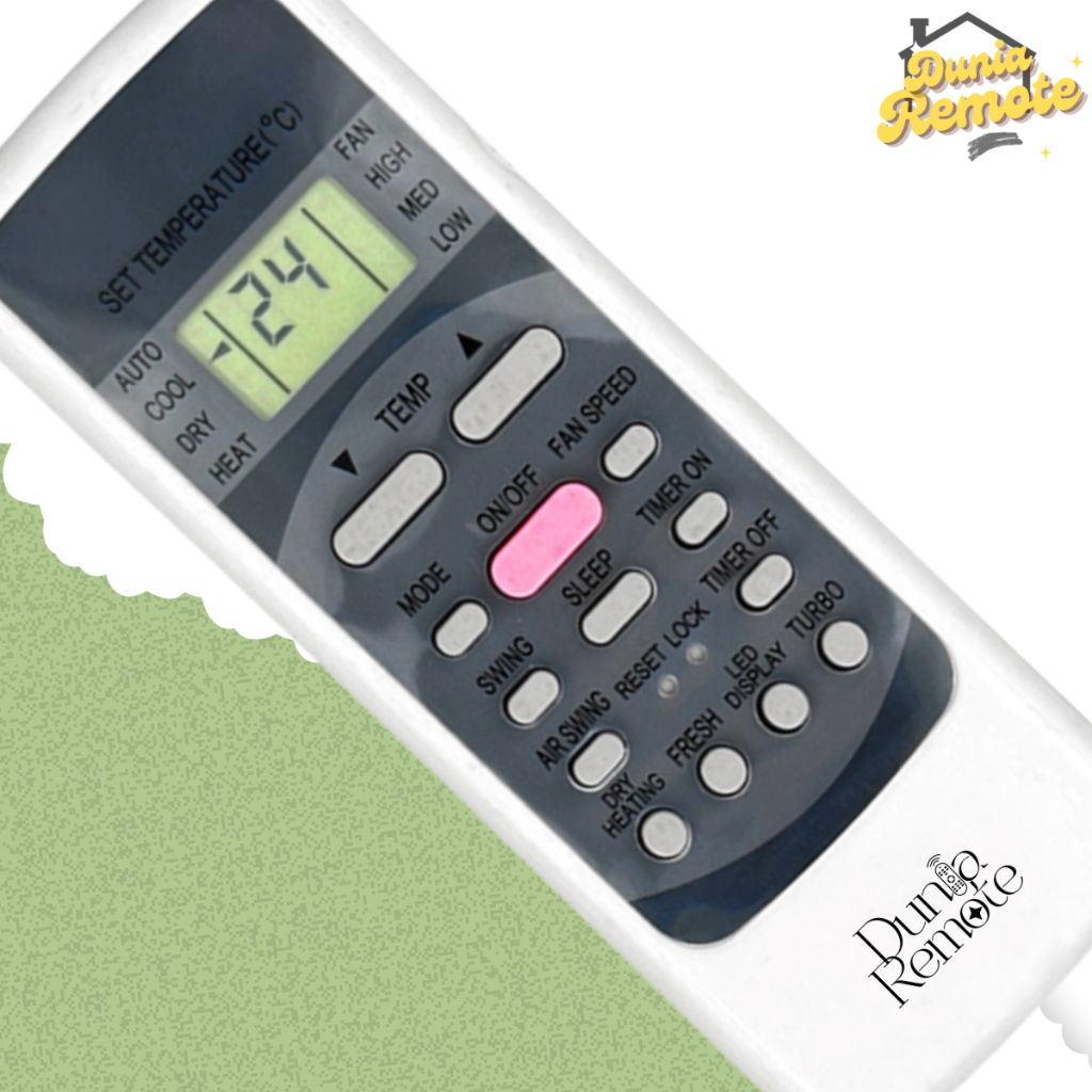 Remot Remote AC Midea Dast Denpoo R51M Multi Universal K- 8010 tanpa setting