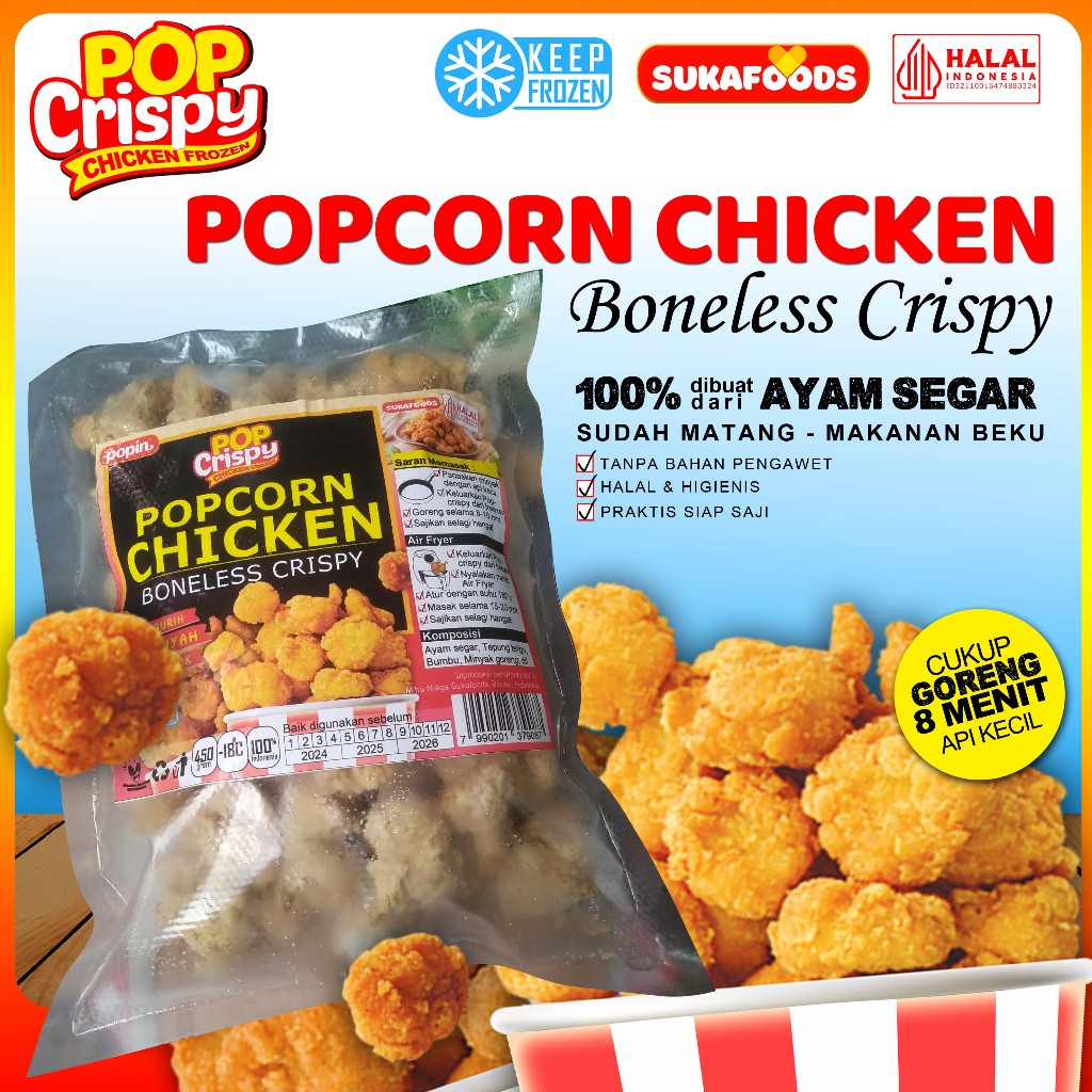 

PopCrispy - PopCorn Chicken 450gram