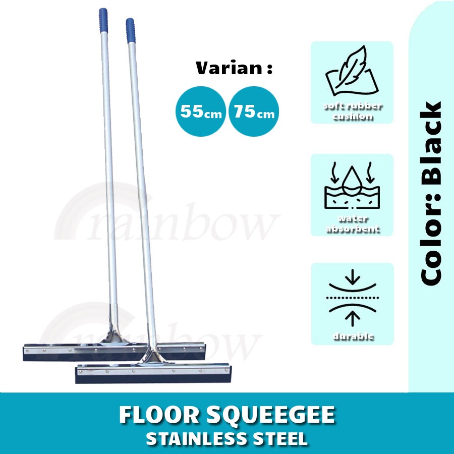 Pembersih Lantai / Floor Squeeze Squeegee / Wiper Lantai 75 cm (tersedia Aluminum dan Stainless)