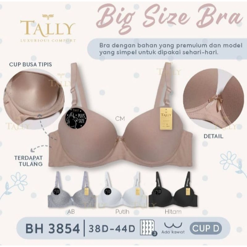 OdiF Shop 3854 - Bra Kawat Katun Cup D Ukuran Cup Besar Big Size