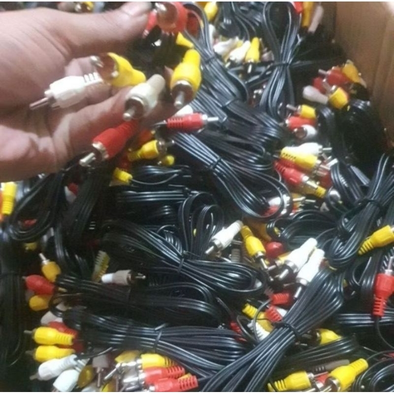 [Cuci Gudang] Kabel RCA 3 ke 3 Cocok TV STB Tabung/LED