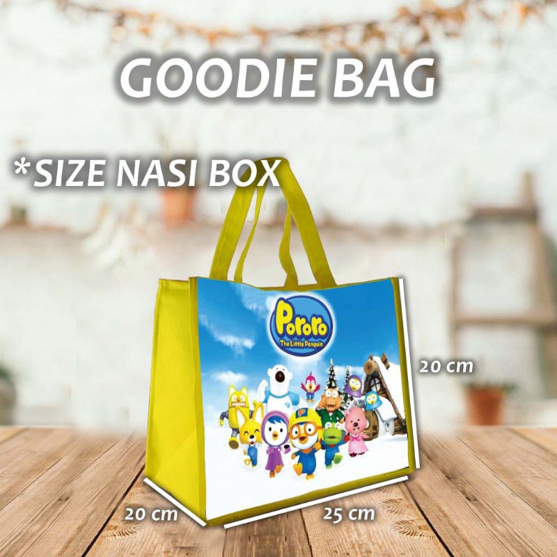 

Goodie Bag Tas souvenir ulang tahun tema Pororo