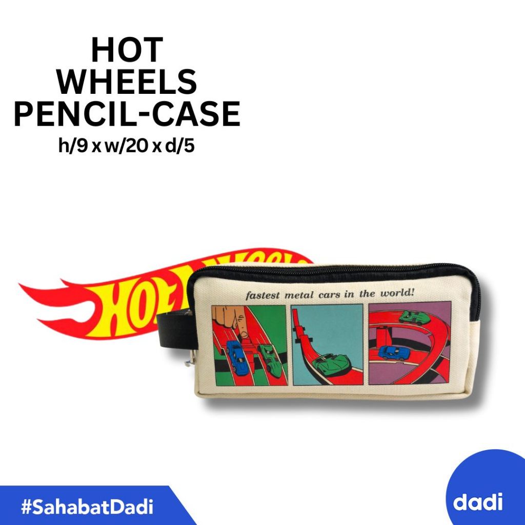 

Dadi - Hot Wheels Limited Edition Vintage 60s Pencil Case - Tempat Pensil/Alat Tulis