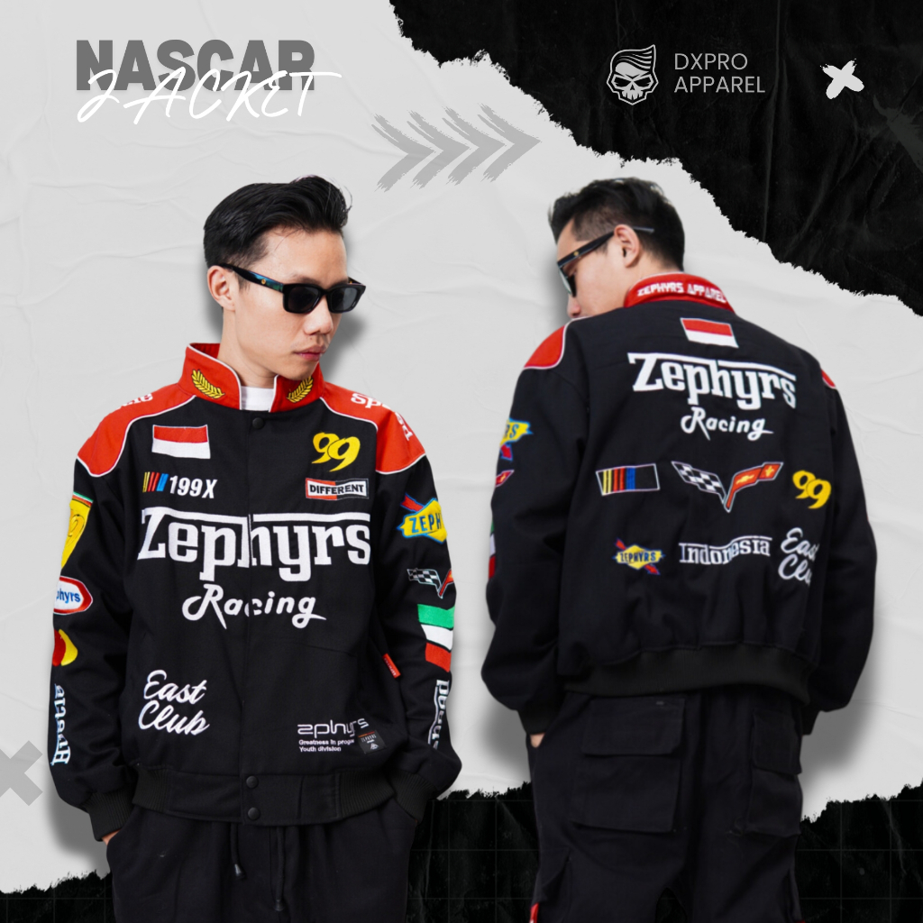 Jacket Varsity Nascar Black ZEPHYRS