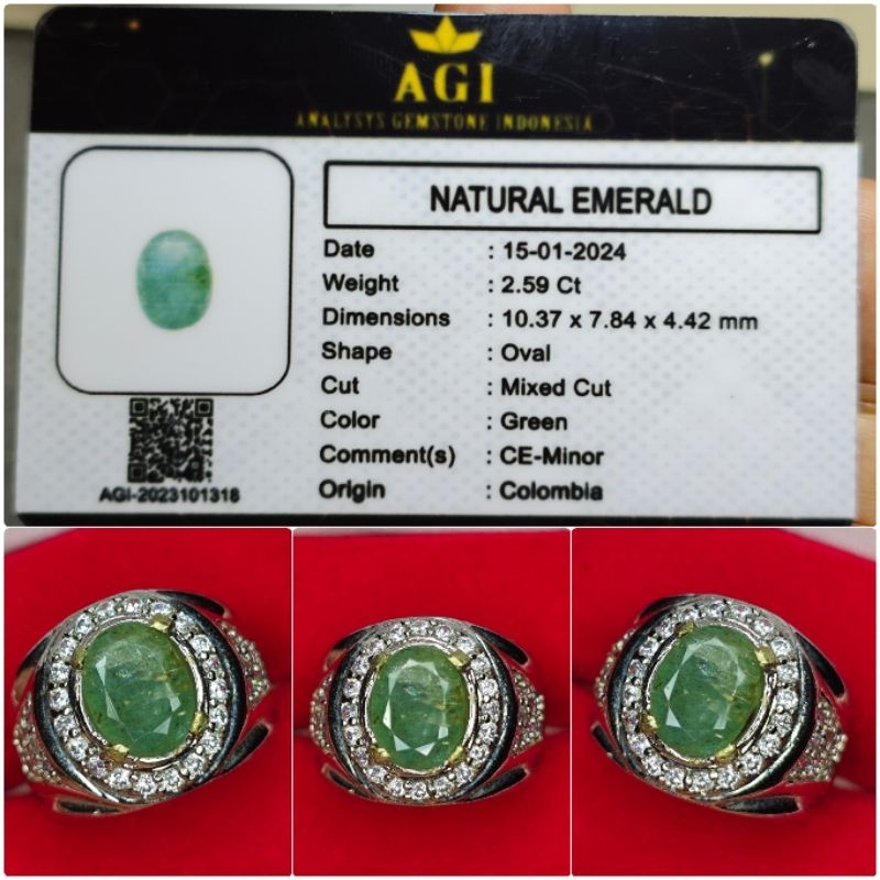 Natural Zamrud Colombia Cutting Memo