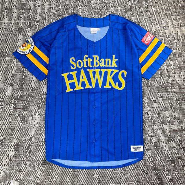 JERSEY BASEBALL SOFTBANK HAWKS, size L
