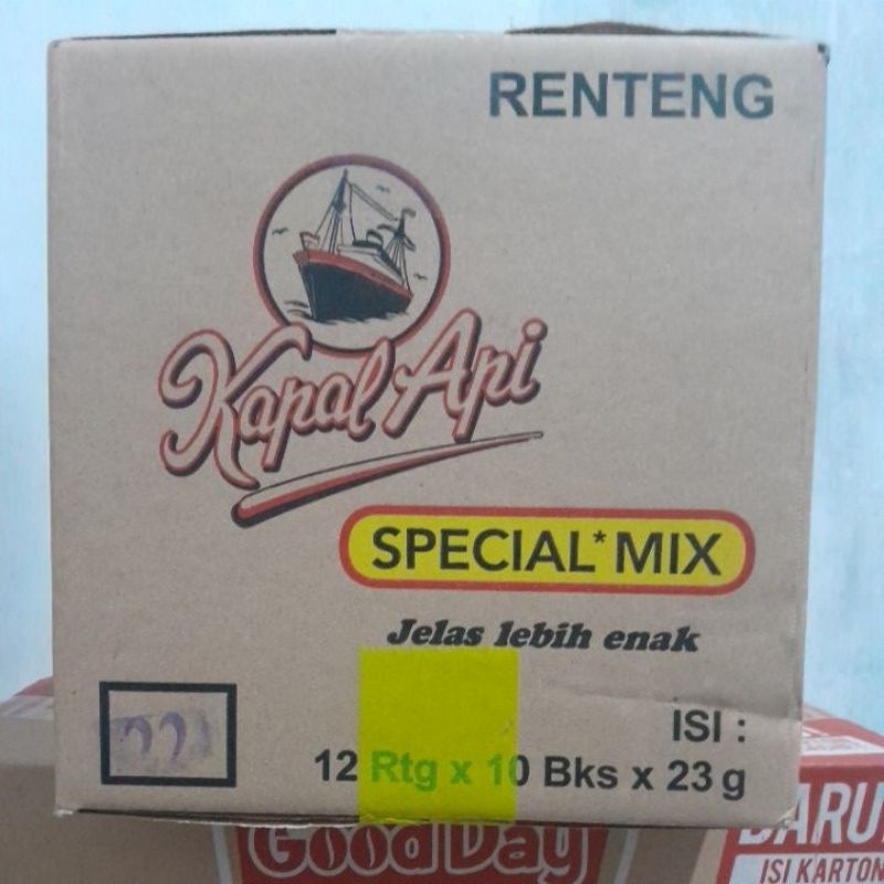 

1 dus (12 renceng) kopi kapal api mix 23g