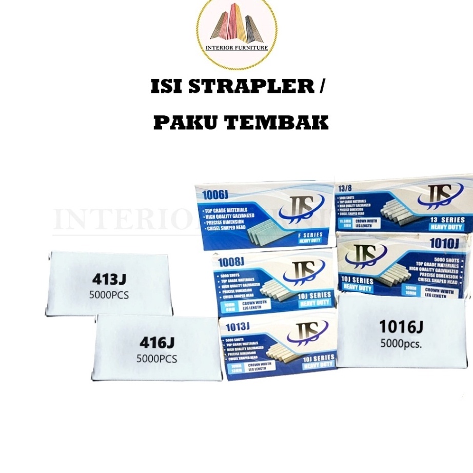 

STOCK MASIH BANYAK Refil Stapler Staples Tacker Refill Isi Paku Tembak 413j 416j 18j 113j 138 11j 116j