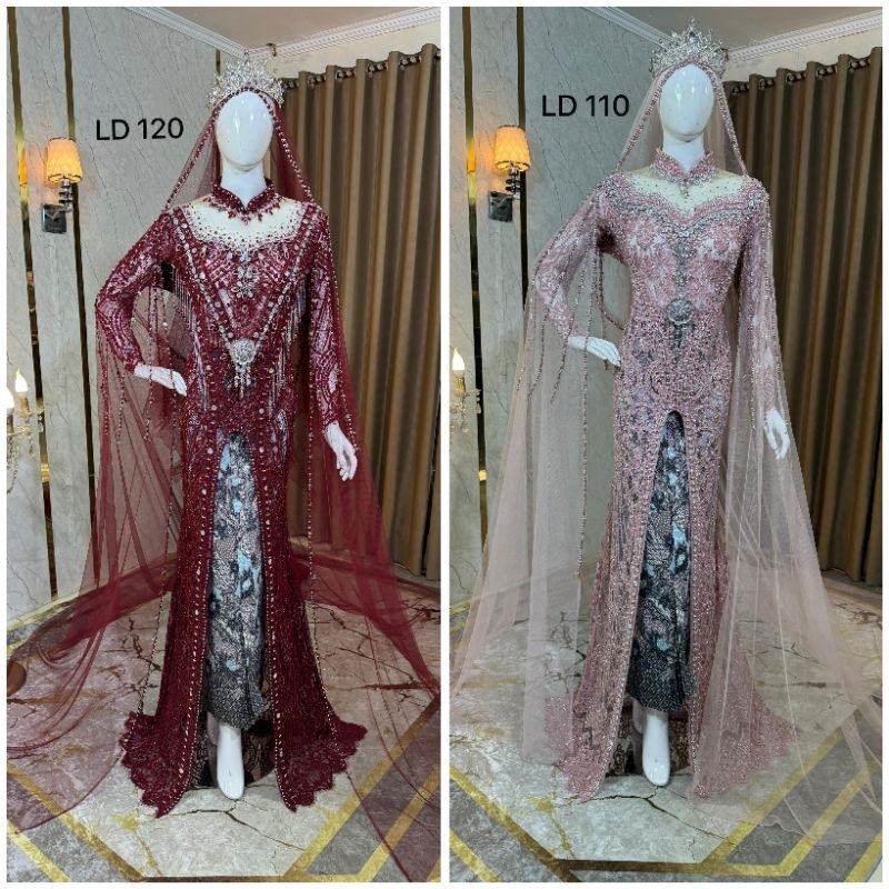 KEBAYA AKAD BEREKOR JUMBO | BAJU PENGANTIN BIG SIZE | GAUN PENGANTIN AKAD NIKAH XXL