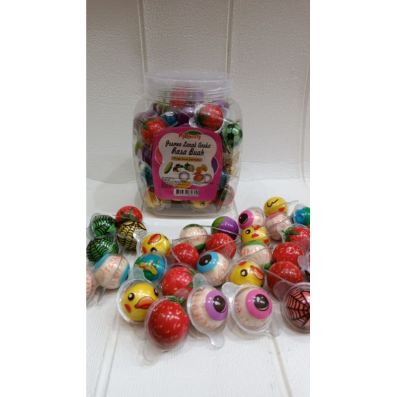 

Permen Lunak Aneka Rasa Buah GUMMY EYEBALLS isi 11biji