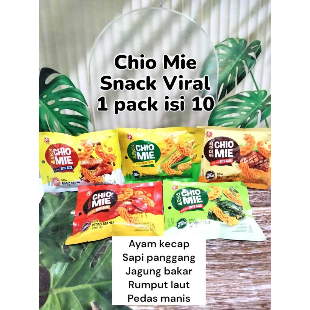 

Chio Mie Bite Size Snack Viral (1 pack = 10 pcs)