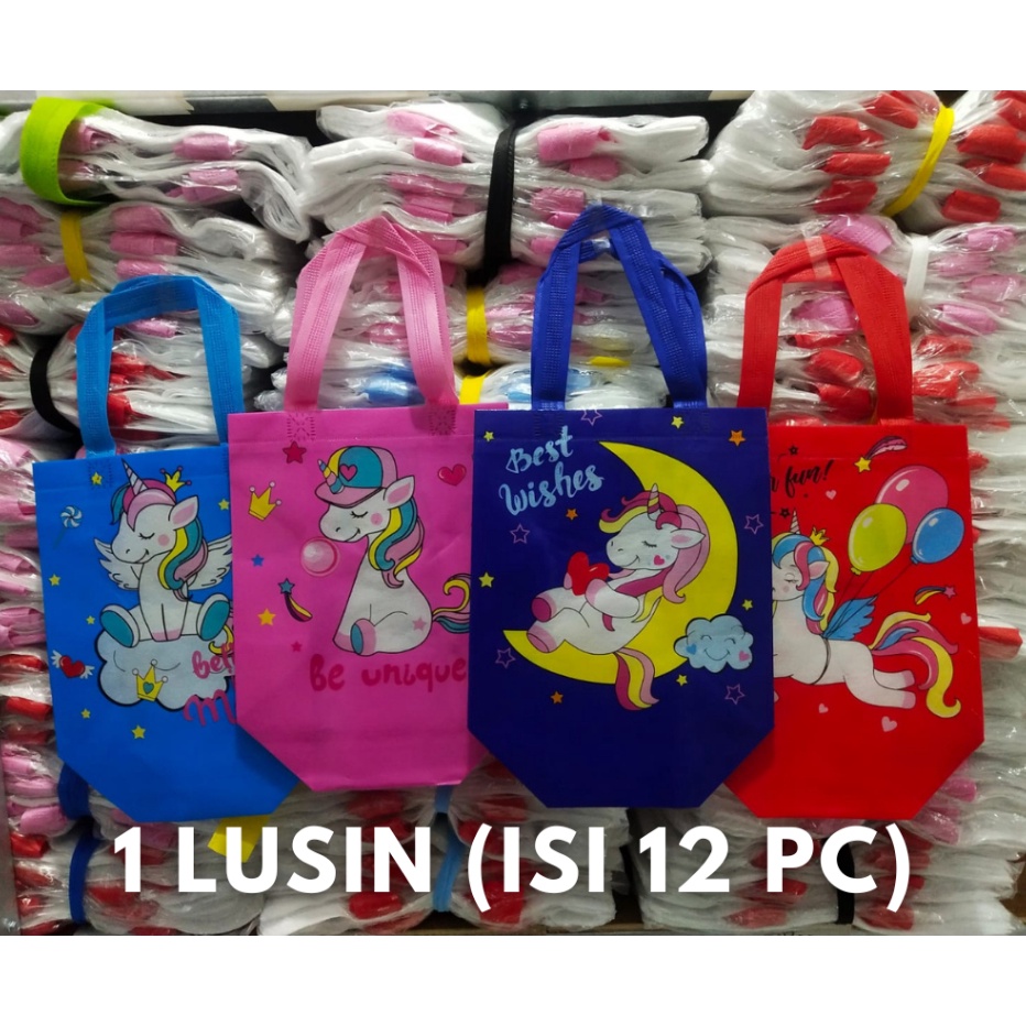 

1 Lusin isi 12 pcs Tas Spunbond Laminasi 21x22x11 Lipat Samping standing Tas Serba a