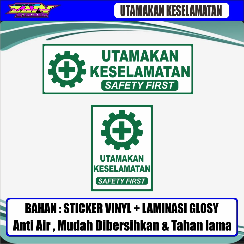 

STIKER UTAMAKAN KESELAMATAN DAN LOGO K3 4.8 226 penilaian 1,3RB Terjual