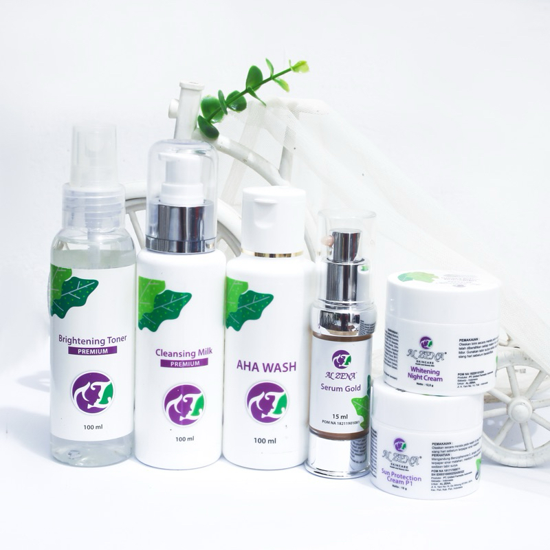 Paket skincare Glowing by alzena 100% original halal