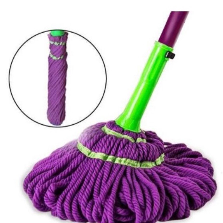 TERMURAH Alat pel lantai tongkat lipat flat mop twist mop simple berkualitas