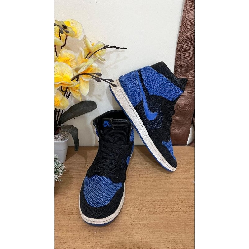 Aj 1 high flyknit Royal blue size 44