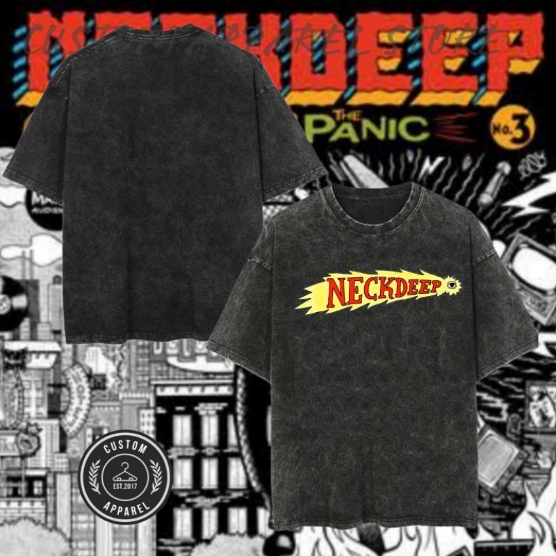 Kaos Washed Oversize Music Neckdeep