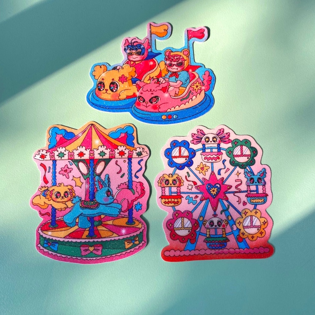 

Amusement Park Glitter Diecut Sticker - Kirrari Day